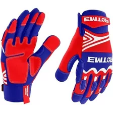 Guantes Mecánica Cuero Pvc Goma Trabajo Pesado Emtop 