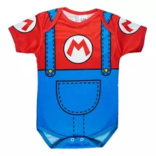 Pañalero Bebé Mario Bros Traje Disfraz Super Mario