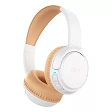 Fone De Ouvido Sem Fio On-ear Bluetooth Geonav Aerjoy Branco