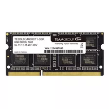 Memoria Ram Para Laptop Ddr3 8 Gb 1600 Mhz Team Group 