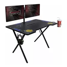 Atlantic Gaming Desk Viper 3000-45 + Pulgadas De Ancho, Ilum