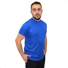 Camiseta Dry Fit 100%poliester Proteção Uv Corrida Masculina
