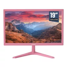 Monitor 19' Polegadas Hd Led 60hz Hdmi Vga 3.6ms Rosa