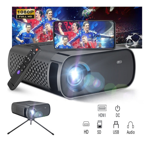 Led Proyector Portátil Full Hd1080p Compatible Android Y Ios