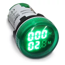 Horímetro Digital 22mm Verde De 0-999h - Alim 220~380vca