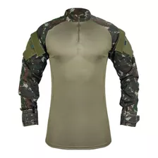 Combat Shirt Camisa Tática Militar Camuflada Preta Multicam