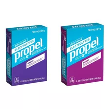 Propel En Polvo Bebida Individual Uva, Moras 20pzs