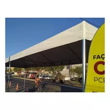 Tenda Piramidal 6x3 Metros Com 4 Fechamentos Laterais