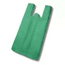 Sacola Plástica Reciclada Reforçada Verde 4kg