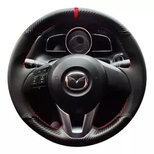 Funda Cubre Volante Mazda 3 2 6 Cx3 5 9 2015-17 Piel Carbono