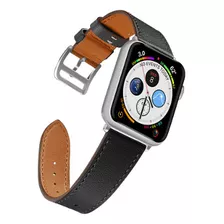 Malla De Cuero Para Apple Watch 38/40mm - Negro - Relojes.uy