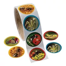 Fun Express 1 Roll Realistic Bug / Insect Stickers (100 