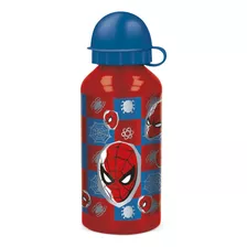 Botella Pico Retractil Aluminio Spiderman Stor Color Rojo