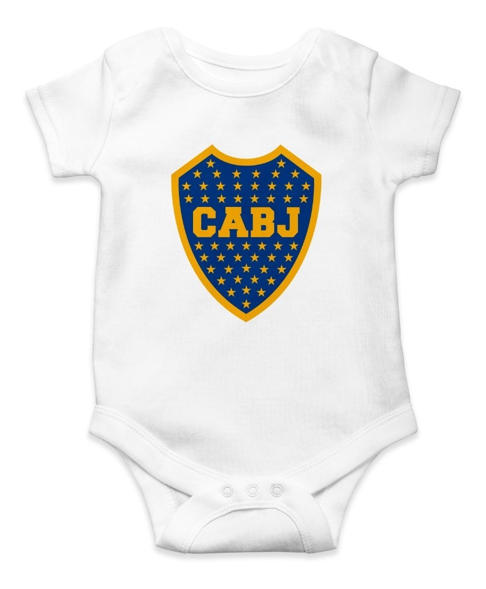 Body Para Bebé Personalizado Boca Juniors Algodon