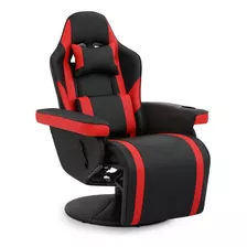 Silla Reclinable Soporte Lumbar Gamer Oficina Giratoria Roja