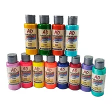 Set Acrílicos Ad 60 Ml X 24 Unidades Pintura Acrílica Envíos