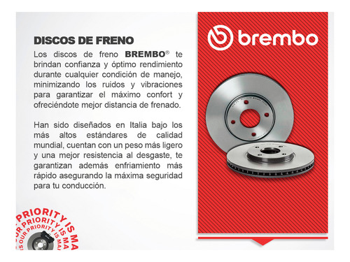 Kit De Discos Ventilados Delanteros Buick Encore 2016 Brembo Foto 4
