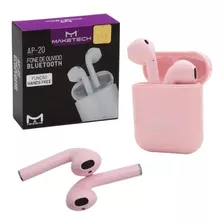 Fone De Ouvido Bluetooth 5.0 Pods Ap-20 Rosa Maketech