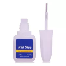 Pegamento Nail Glue Uñas Tips Deco Strass Con Pincel X10gr