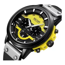 Relojes De Piel De Cuarzo Impermeables Para Hombre Megir 208