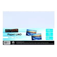 Papel Lmo Matte 125 Mic 297x420mm Marpax 10fls