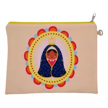 Necessaire Grande - Nossa Senhora Aparecida Flores