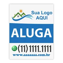 Placa Em Adesivo De Aluga Ou Vende Tamanho 50cm X 40cm