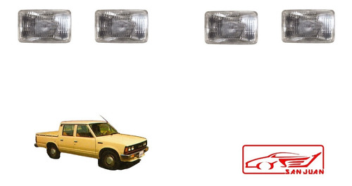 Faros Nissan 720 1986 87 88 89 90 1991 Pick Up  Con Parrilla Foto 3