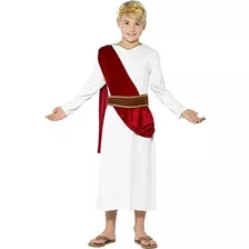 Smiffys Boys' S-us Age 4-6 Years Roman Costume, Blanco