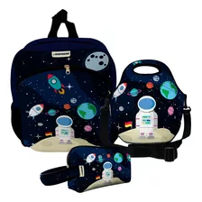 Kit Escolar Com Mochila + Lancheira + Estojo - Isoprene