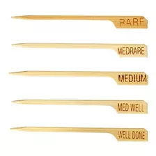 Tablecraft H1028 Steak Marker 35inch Bamboo