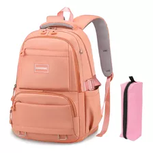 Mochilas Escolares Para Laptop 15.6 Inch Con Estuche Para Lápices Viaje Bolsa Para Mujer 30l