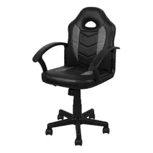 Silla Gamer Ergonomica P/niños Giratoria Reclinable Gris