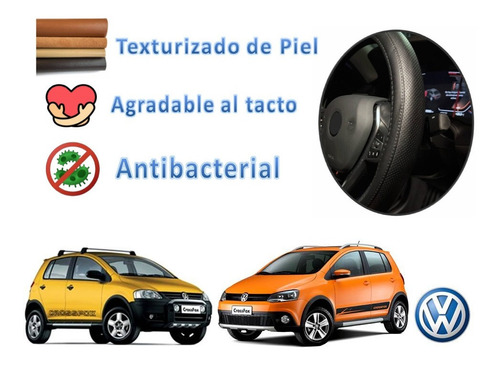 Funda Cubre Volante Piel Vw Crossfox 2005 A 2015 2016 2017 Foto 2