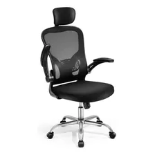 Cadeira De Escritório Duoffice Du-300 Ergonômica Negro Com 
