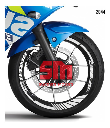 Stickers Reflejantes Para Rin De Moto Suzuki Gixxer Nid 2044 Foto 4
