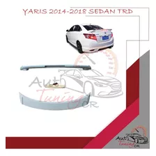 Coleta Spoiler Tapa Baul Toyota Yaris 2014-2018 Sedan Trd