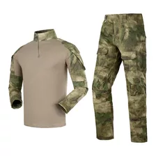 Conjunto Combat Shirt Calça Camuflado Militar Avb Fg