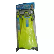 Set De Buceo Base-x Splash P/niños Sebigus Color Amarillo