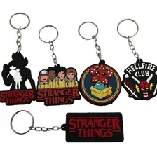 Kit 5 Chaveiro Emborrachado Stranger Things Alto Relevo