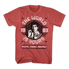 Playera Tony Montana Scarface El Mundo Es Tuyo Cara Cortada