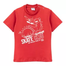 Remera Bebé Nene Dinos Skate Marca Gepetto T 12 A 48 Meses