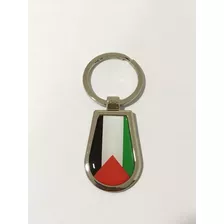 Chaveiro Oval Da Bandeira Da Palestina