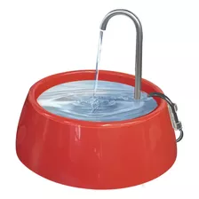 Fonte Bebedouro 1 Litro Bivolt Para Cães Gatos Cor Vermelha Cor Vermelho