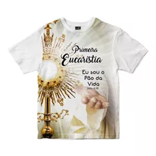 Camiseta Primeira Eucaristia - Msu192 Rainha Do Brasil
