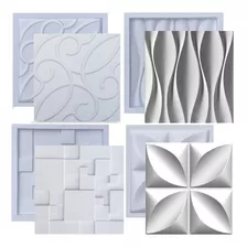 Formas Moldes De Gesso 3d Placas Cimenticia Abs Kit Plástico