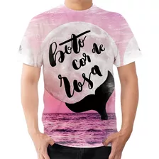 Camiseta Camisa Folclore Brasileiro Boto Cor De Rosa 3