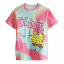 Playera Manga Corta Bob Esponja C&a De Niño