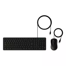 Kit 5 Combo Teclado E Mouse Com Fio Cci20 Preto Intelbras