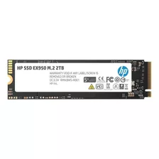 Disco Sólido Hp Ex950 2tb M.2 2280 Pcie Gen 3x4